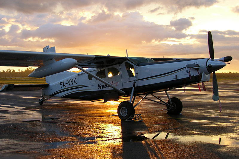 Pesawat jenis Pilatus Porter milik Maskapai Penerbangan Susi Air (foto: susiair.com)