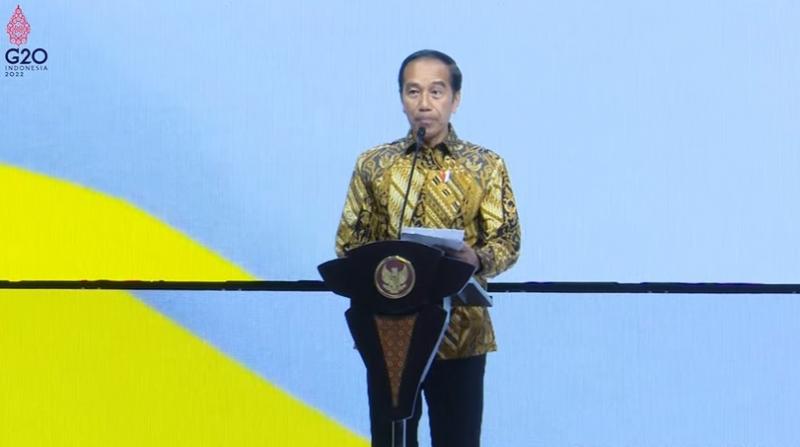 Presiden Joko Widodo di HUT Partai Golkar (tangkapan layar)