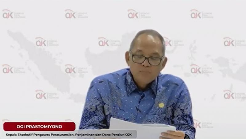 Kepala Eksekutif Pengawas Perasuransian, Penjaminan dan Dana Pensiun OJK, Ogi Prastomiyono (tangkapan layar)