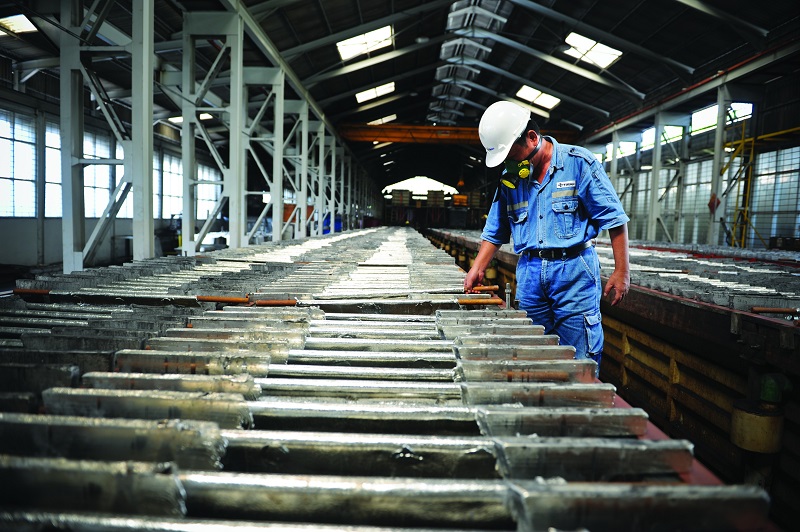 Industri logam dasar pada kuartal ketiga 2023 bertumbuh 10,86%. - Foto Kementerian ESDM 